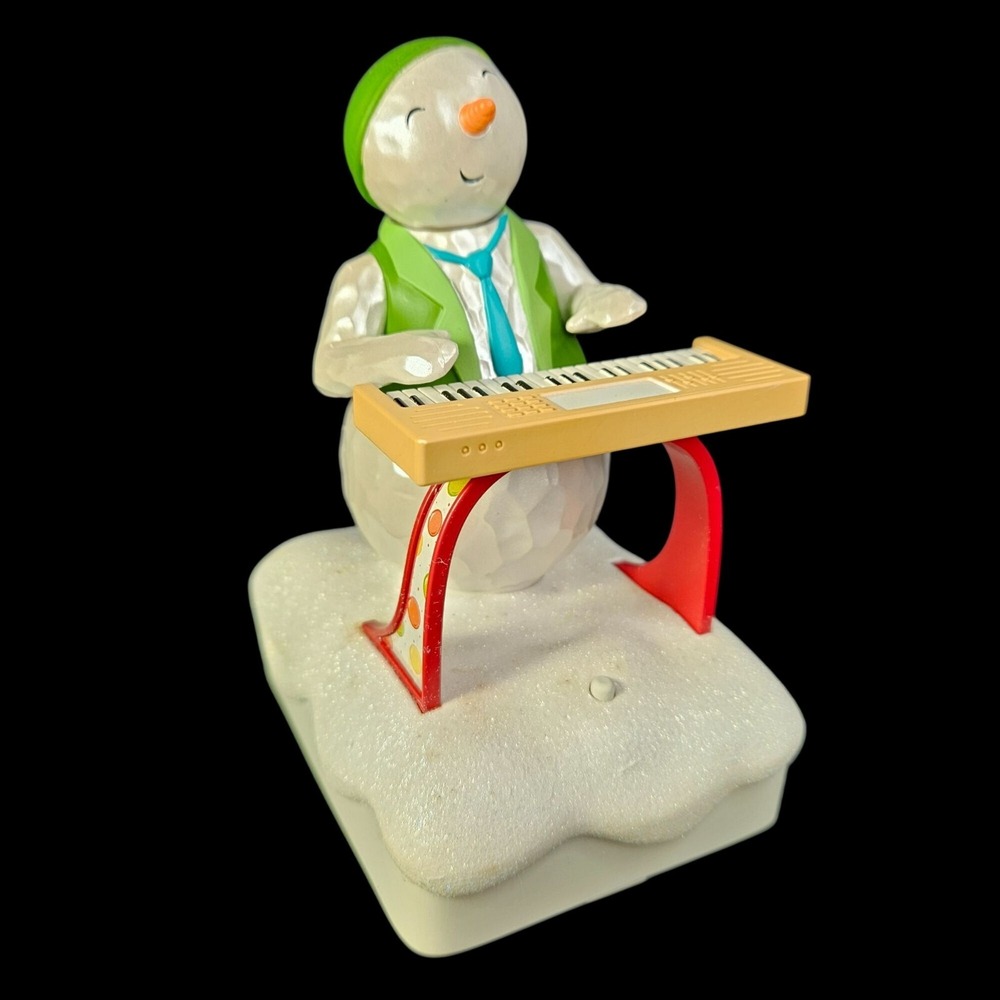 Hallmark 2010 Snowman Band Keyboard Ken Christmas Music Motion Working Video